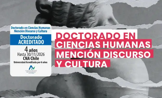 Afiche del Doctorado en Ciencias Humanas mención discurso y cultura