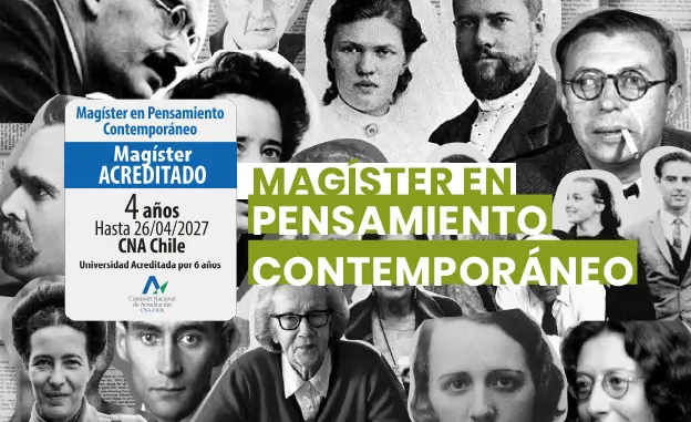 Afiche del Magíster en Pensamiento Contemporáneo